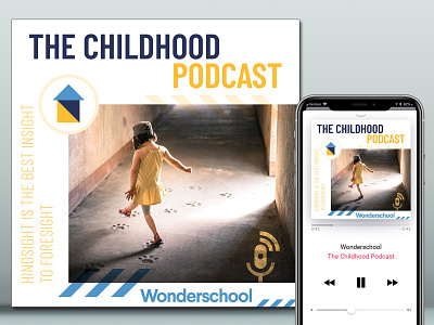 Podcast Cover Design concept for 'The Childhood Podcast' vehicle wrap