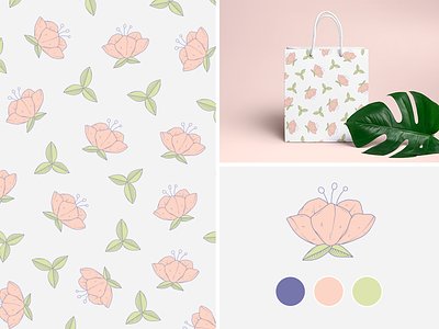 Flower Pattern / Free Vector design drawing flower free packaging pattern vector
