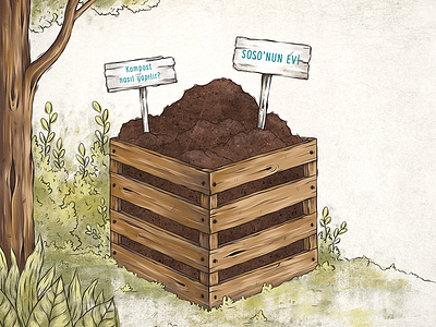 Compost Box book compost editorial garden illustration nature recycle