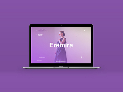 Erëmira | Web Design color concert design flute gradient music musician purple web website