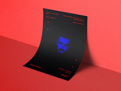 Liburn Jupolli - A MAZE. Berlin Festival Poster Design box festival futuristic graphic lines music portrait poster print space tech technology