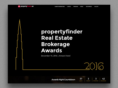 Awards Campaign Theme awards awards night black broker burj dubai hero propertyfinder real estate