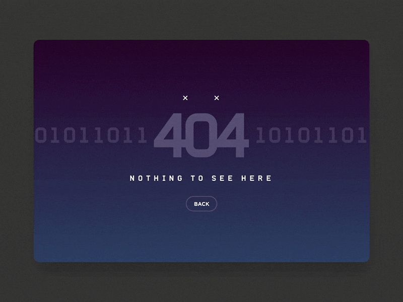 Daily UI 008 - 404 Page 404 404 page animated daily ui dailyui ui