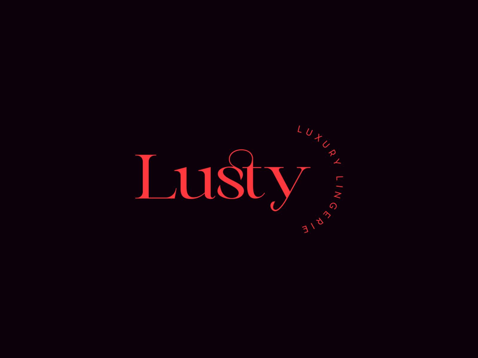 Lusty Luxury Lingerie branding design graphic design illustration illustrator logo minimal type typography vector