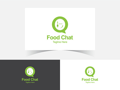 Food Chat Logo Design abstract app background brand branding business catering chat chatting comment communication creative logo food chat food delivery food message logo logo design logo maker minimalist logo modern logo