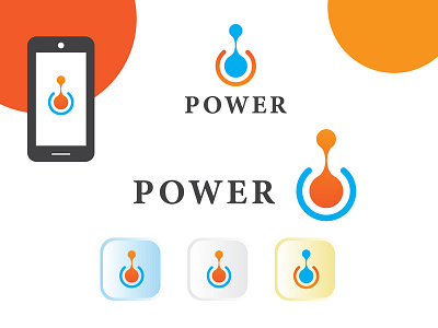 Power Button Logo Design Template