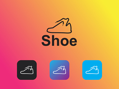 Shoe Logo Design Template app art athletic brand brand identity branding business clothing cords design dynamics element emblem fashion fast foot footwear graphic shoe shoe logo