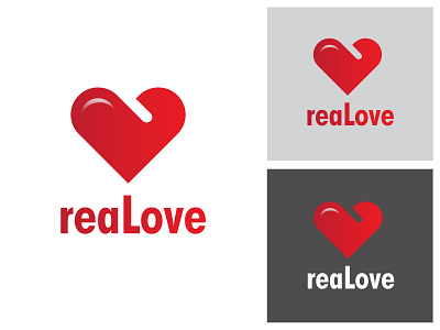 Real Love Logo Design. heart love logo minimalist logo romance symbol wedding
