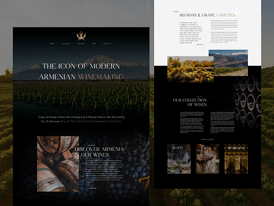 Landing page redesign design landing page redesign typography ui ui design ux web design wine winemaking