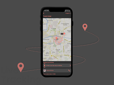 Location Tracker dailyui interaction design location tracker ui uidesign user interface design