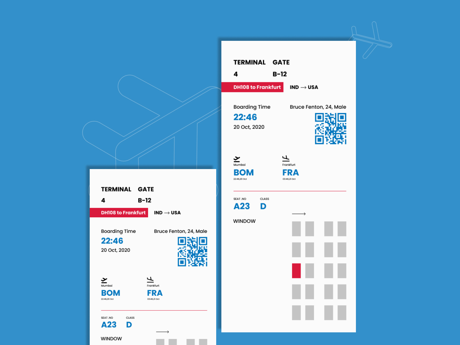 Boarding Pass by Digvijay Phadke on Dribbble