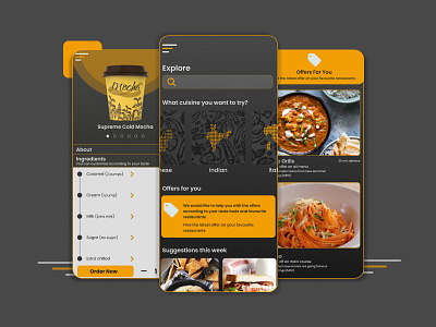 Food/drink menu dailyui food and beverage food and drink interaction design menu ui uidesign user interface design