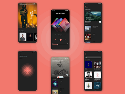 Music app communication design interaction design music music app music player ui uidesign user interface design