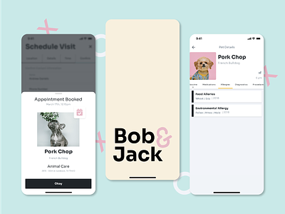 Bob & Jack | App for Pet Owners dogs ux design uxui