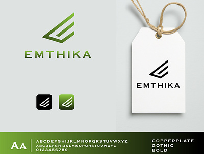 Emthika clothing brand logo branding clothing logo custom logo design flat illustration logo logo design luxury clothing brand minimalist logo modern logo typography unique logo