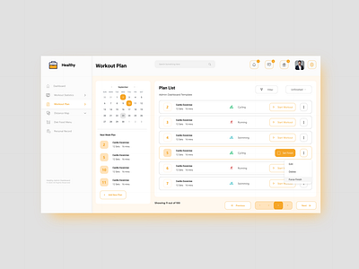 Healthy Dashboard Design