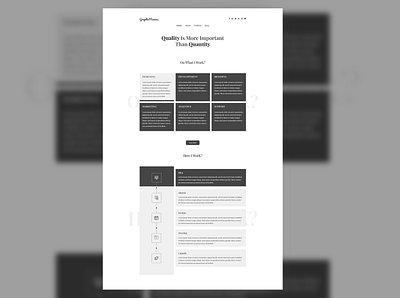 A Sliderless and Wireframe like website design ui ux web website website design wireframe