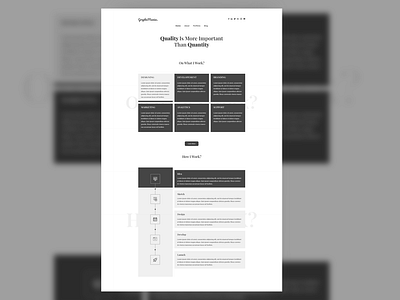 A Sliderless and Wireframe like website