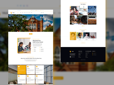 Educational Institution Website branding design education institute ui ux web website website design