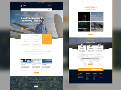 Construction Website Design branding design ui ux web website website design