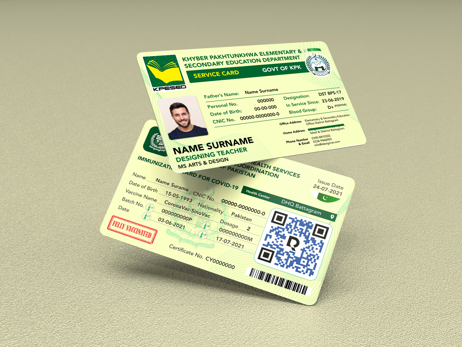 all-in-one-nadra-vaccination-card-for-government-employees-by-israr-khan-on-dribbble