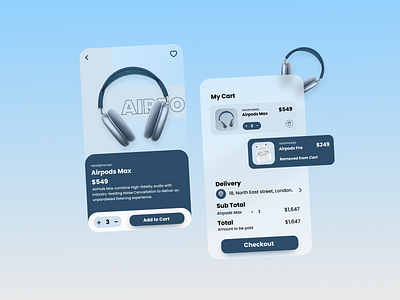 The Airpods Max Shop Concept 🎧🥁 airpods apple blur blurdesign mobile mobileapp mobileappdesign mobiledesign mobileui uidesign uiux ux