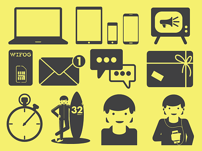 Wifog: Free Mobile Internet graphic design icons illustration pictogram wifog