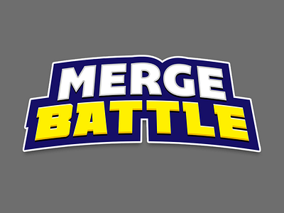 Merge Battle I Logo design logo mobile game