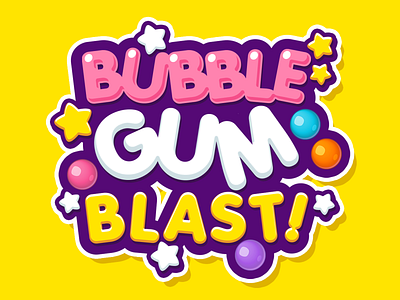 Bubble Gum Blast I Loogo Design