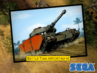 Sega's Renegade OPS: in-game tank illustration comics illustration renegade ops sega