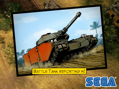 Sega's Renegade OPS: in-game tank illustration