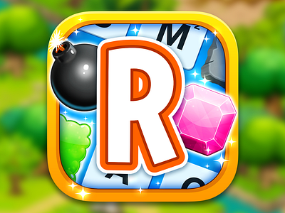 Ruzzle Adventure: App Icon app game icon icon ruzzle adventure