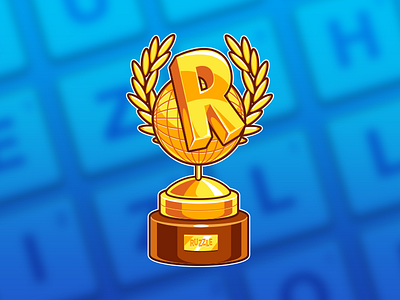 Ruzzle: Gold Trophy app cartoon gold icon ruzzle trophy
