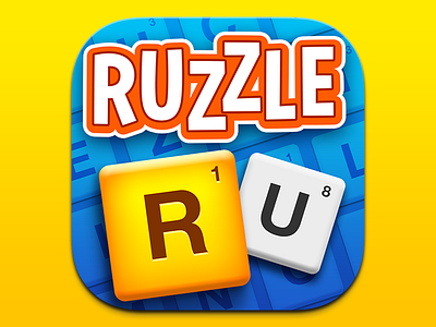 Ruzzle: New Game Icon app board game design game icon ruzzle