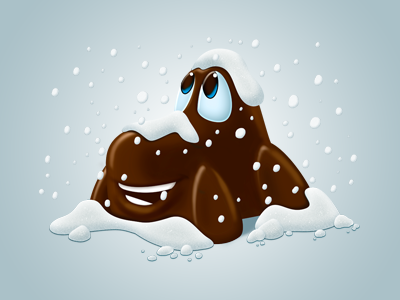 Ahlgrens Bilar Snow-covered package ahlgrens candy character chocolate mascot snow snötäckta bilar swedish