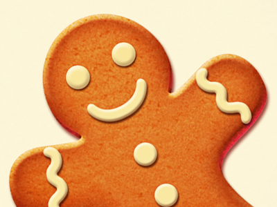 Gingerbread-man! candy christmas food gingerbread icon seasonal