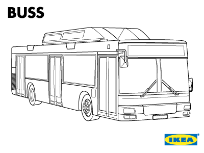 IKEA Bus ikea illustration instruction vehicle