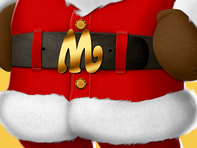 Marabou Chocolate: Santa Claus (detail) belt christmas marabou santa claus