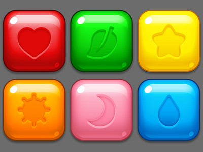 Puzzle mobile game elements