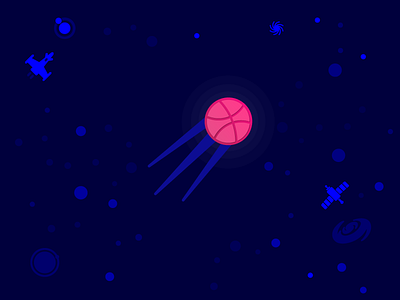 Hello World! My first space shot. debut dribbble first hello invitation invite shot thanks