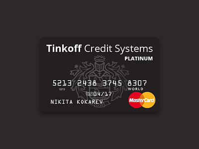 Credit card TCS card credit flat illustration