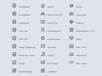Mac OS X Lion Style Sidebar Icons