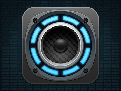 Music Top Hits app icon ipad iphone music speaker