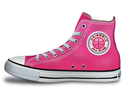 Dribbble All Star converse dribbble pink