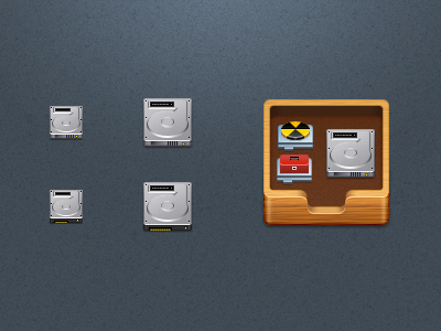 Hard Disk Drive 48px 32px 32px 48px hdd icon square wip