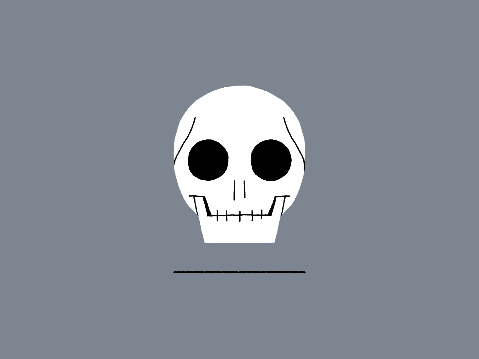 Floating skull