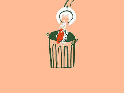 Falling out of flavour brush digital editorial editorial illustration food illustration ink italian food line pasta simple