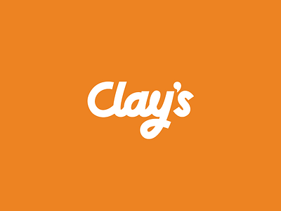 Clay's branding clays lettering logo