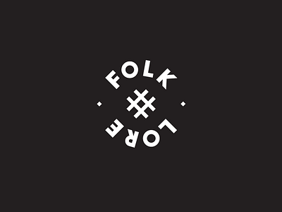 Folklore branding lettering logo