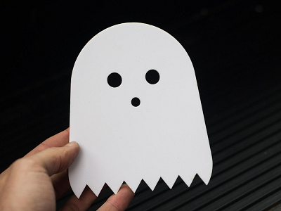 Ghostly Wax Comb 3d acrylic comb ghost halloween illustration oversized surfboard wax